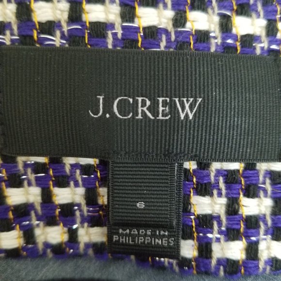 J. Crew Metallic Tweed Navy Blazer - Picture 2 of 8